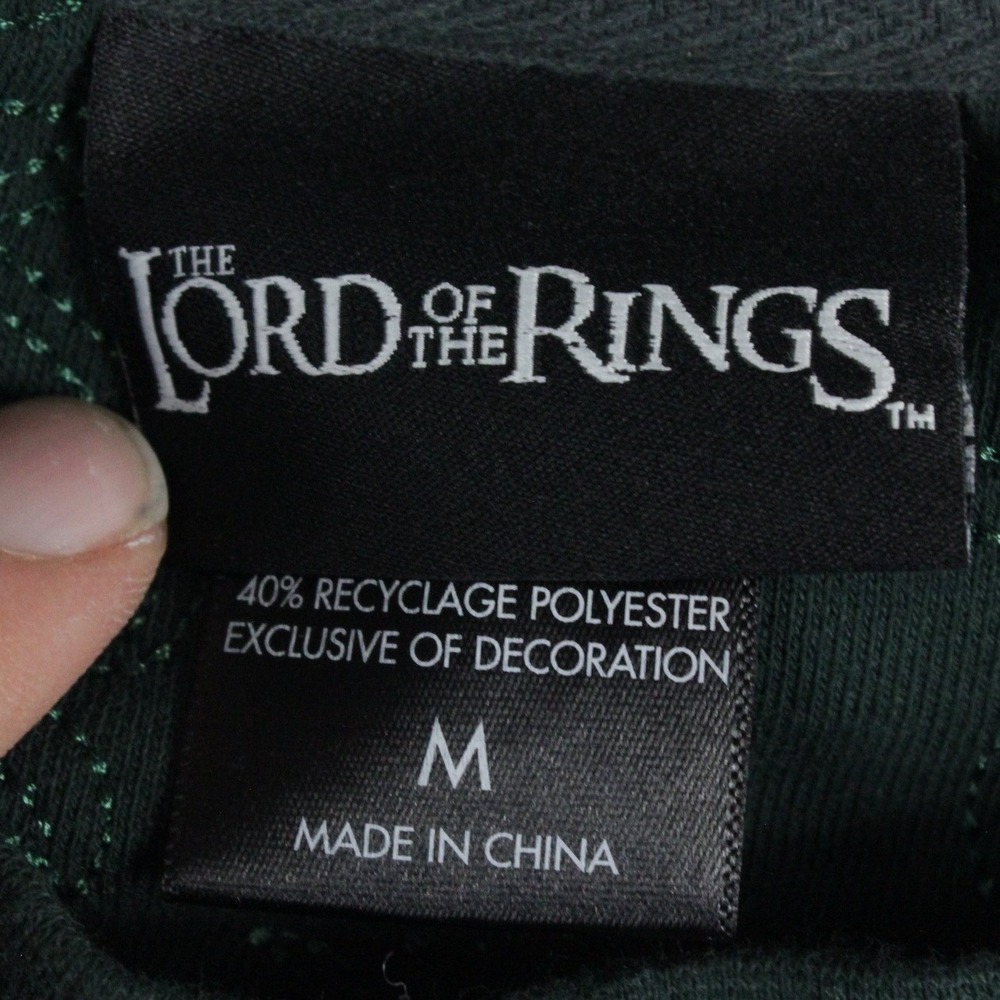 BoxLunch Lord of the Rings Sweatshirt Men's Medium Embroidered Green Crewneck - Picture 4 of 11